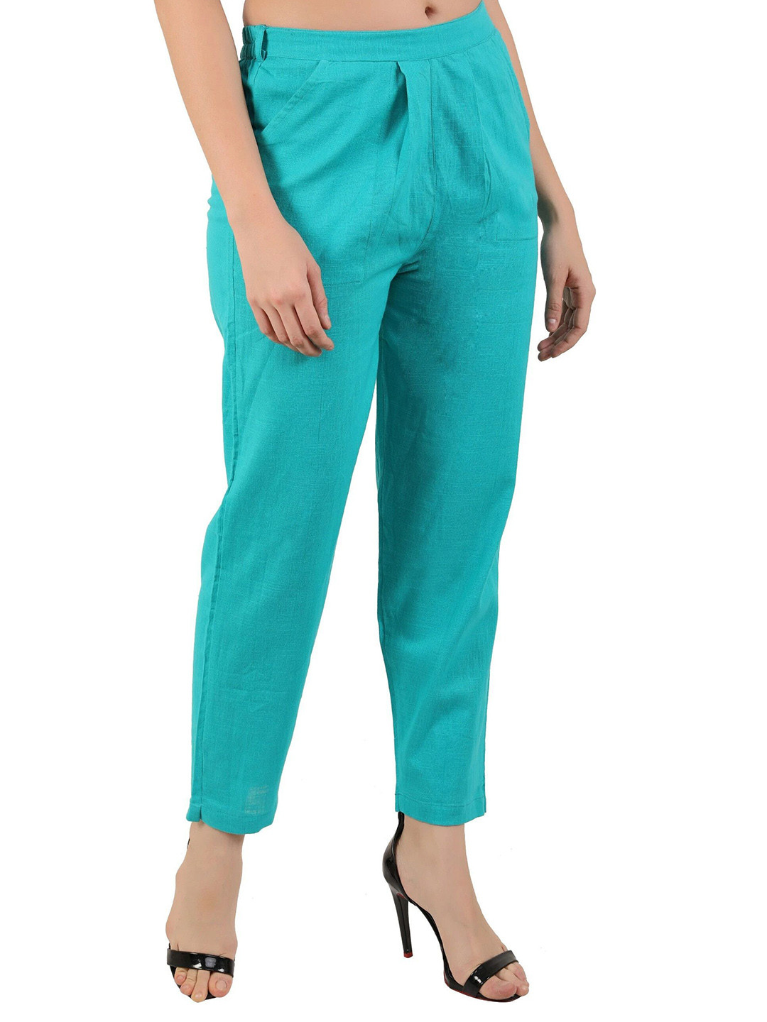 JAIPUR GLOBAL Comfort Mid-Rise Regular Fit Trousers