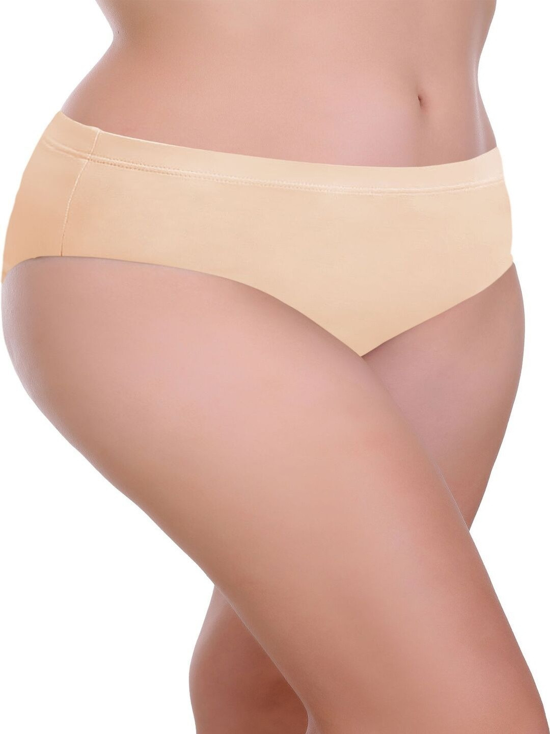 FEATHER LINE Women Pack of 2 Solid Nylon Seamless Briefs