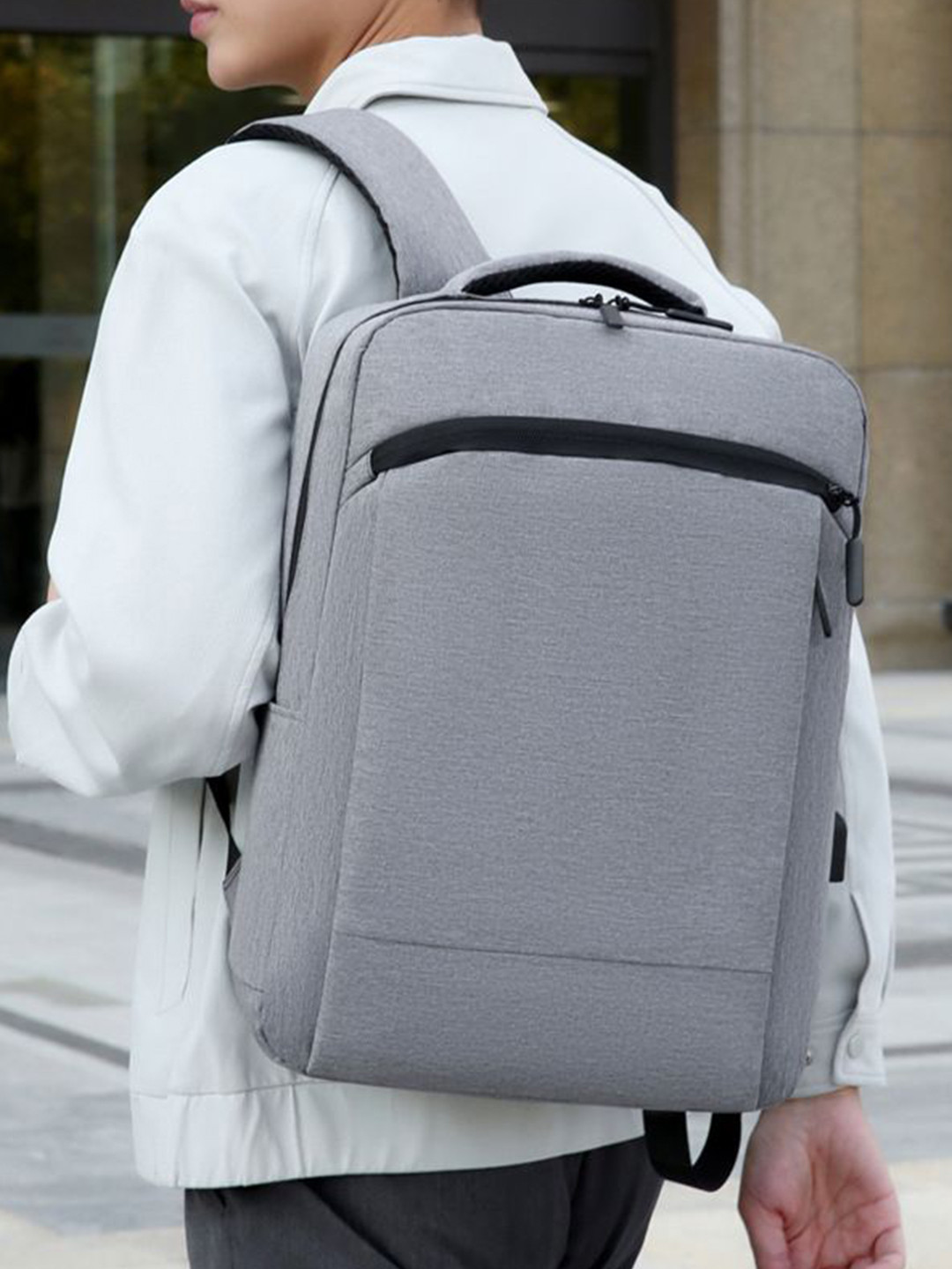 Mast & Harbour Men Executive USB Charging Port Urban Commuter Backpack