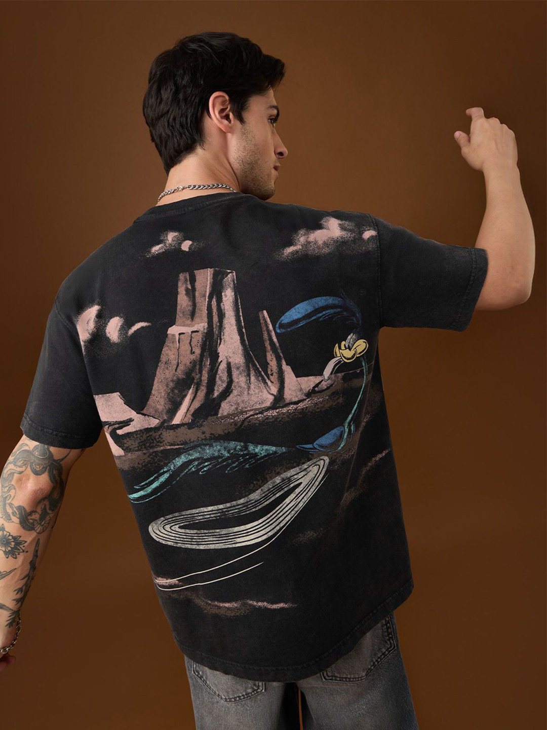 The Souled Store Looney Tunes Meep Racer Printed Pure Cotton T-Shirt