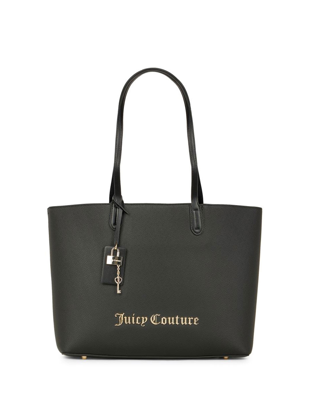 Juicy Couture Lock & Key Women Solid Structured Embellished Shoulder Bag