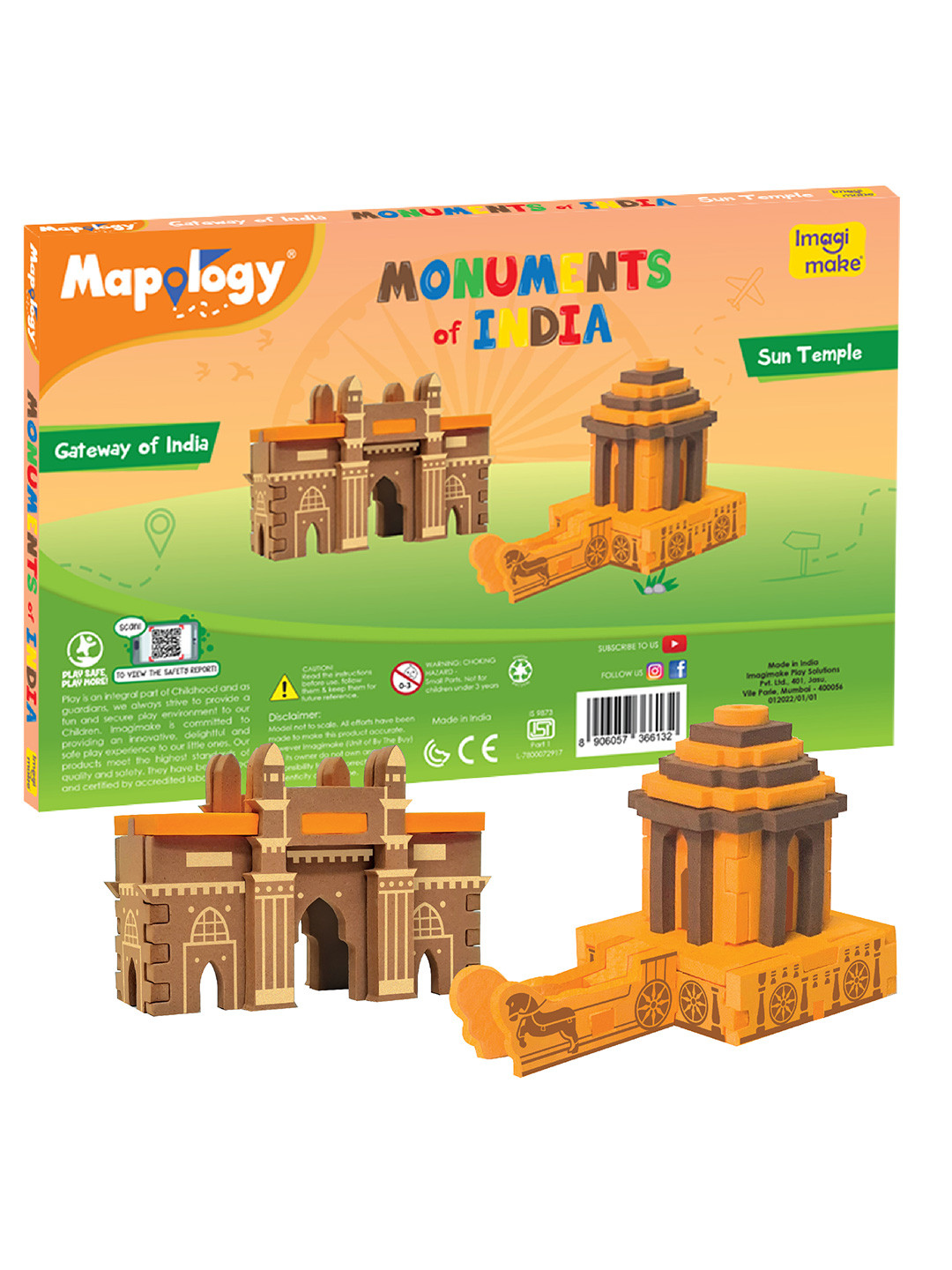 Imagimake Kids Skill Development Manual Operation Mapology Game