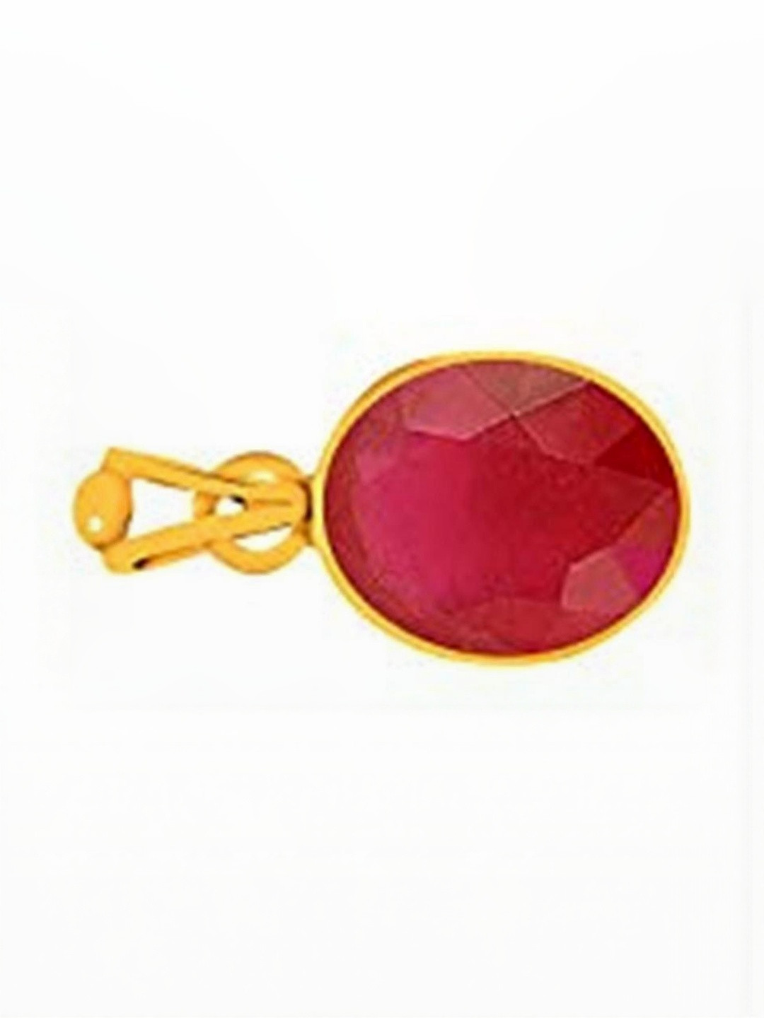 RAVIOUR LIFESTYLE Unisex Manak Gemstone Ruby Pendants
