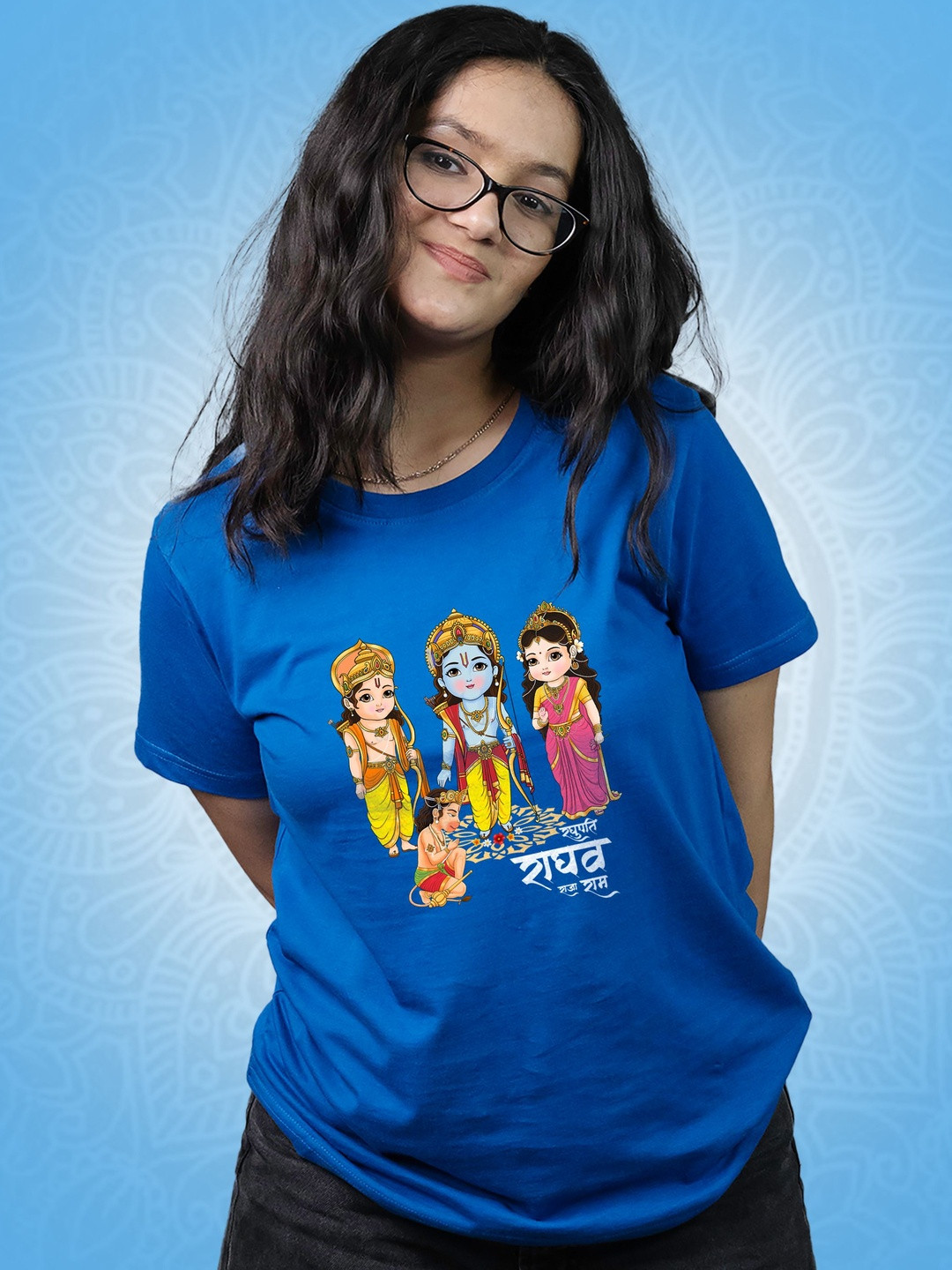 Tedhi Medhi Family Women Round Neck Graphic Printed T-shirt