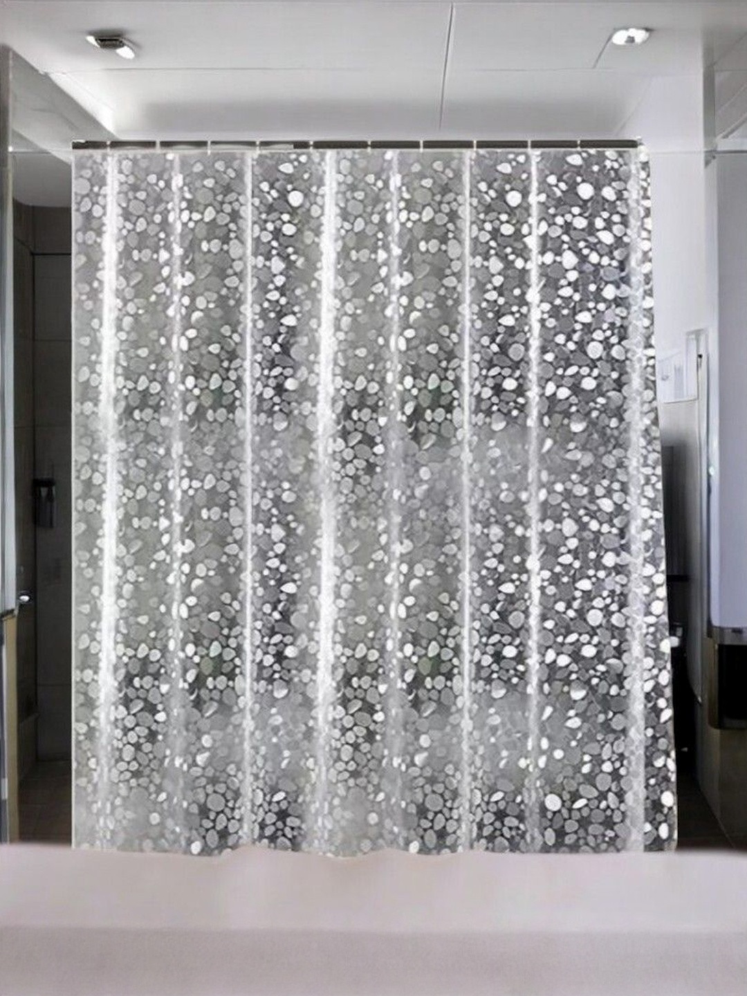 HOME ARK Abstract Eyelet Fitting Long Door Curtain