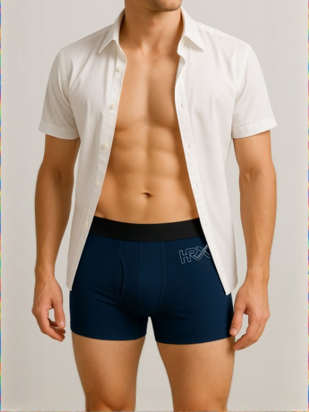 HRX by Hrithik Roshan Men Pack Of 2 Flexible Elastic Waistband Irritation-Free Trunks