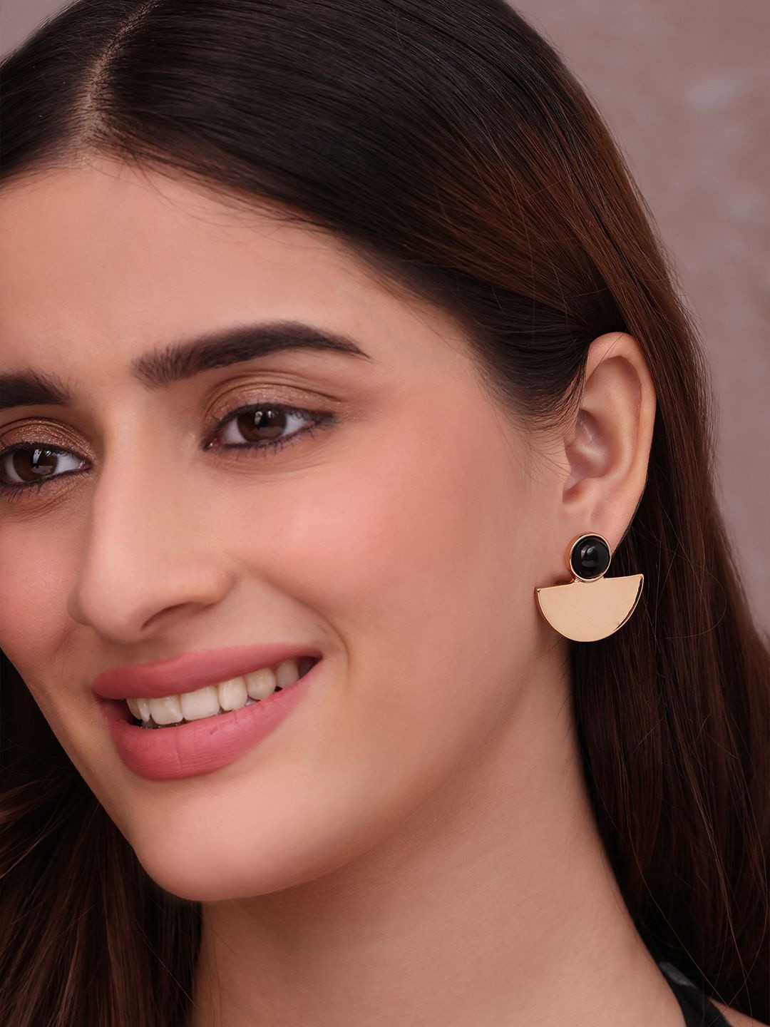 ToniQ Gold-Plated Geometric Studs