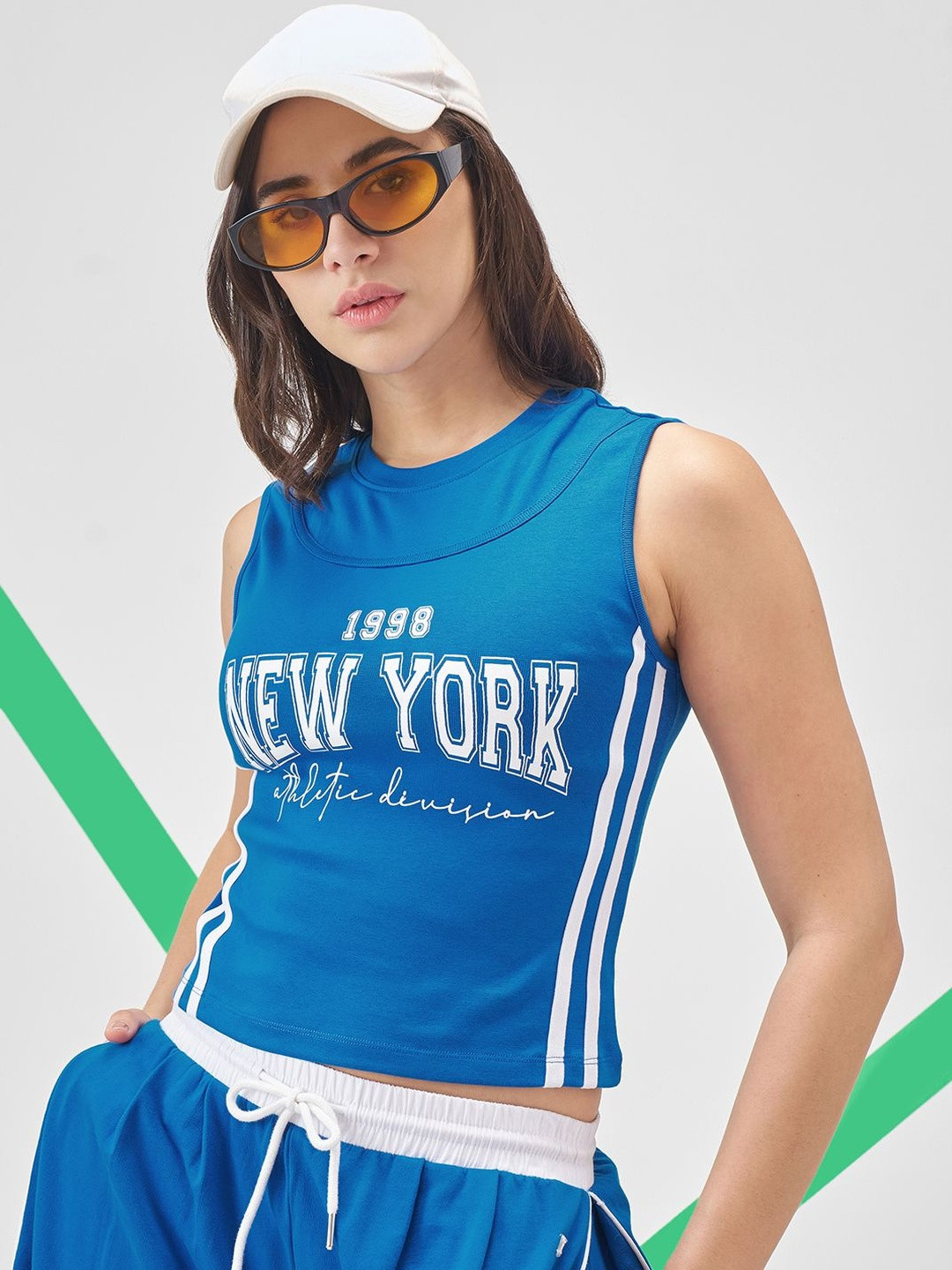 Street By Tokyo Talkies Print Cotton Crop Top