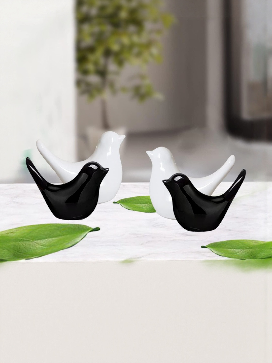 THE SACRED GIFTS Set of 4 Black And White Figurine Showpiece