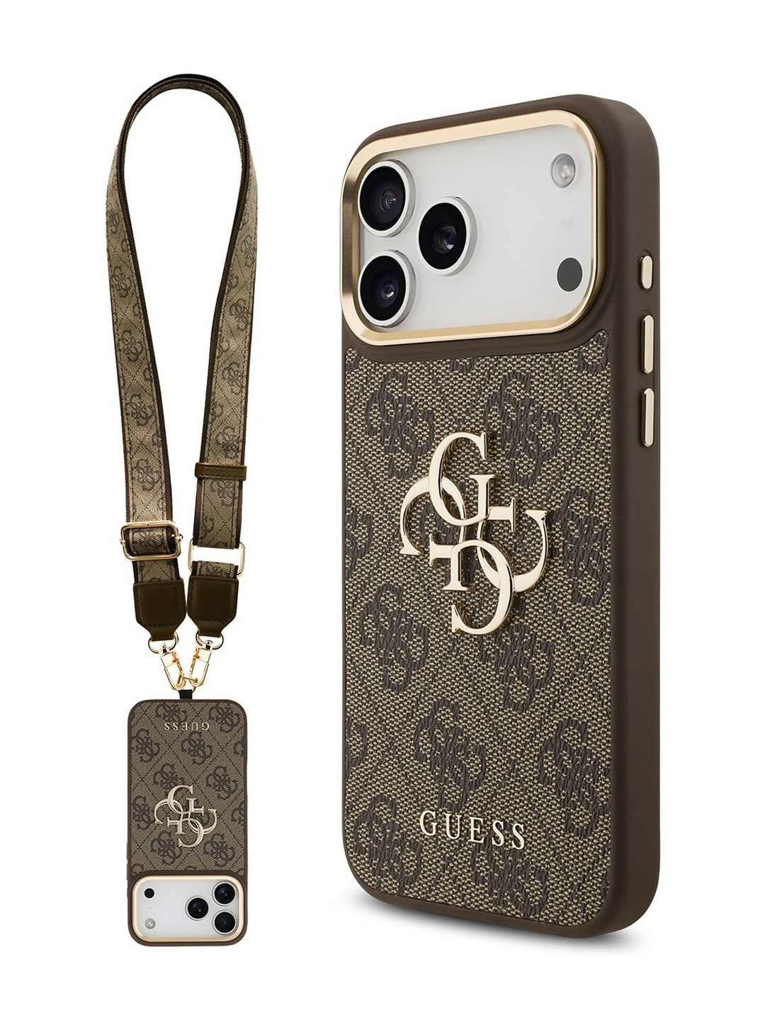 GUESS Abstract Printed iPhone 17 Pro Max Leather Back Case