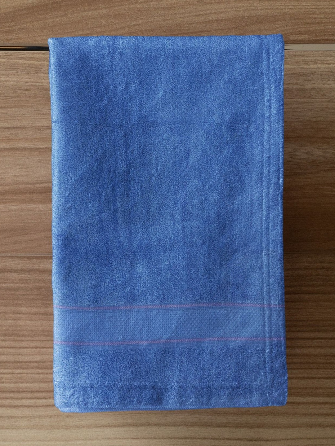 Ackross Haven Collection Unisex Pack of 2 Blue Cotton 550-GSM Hand Towels