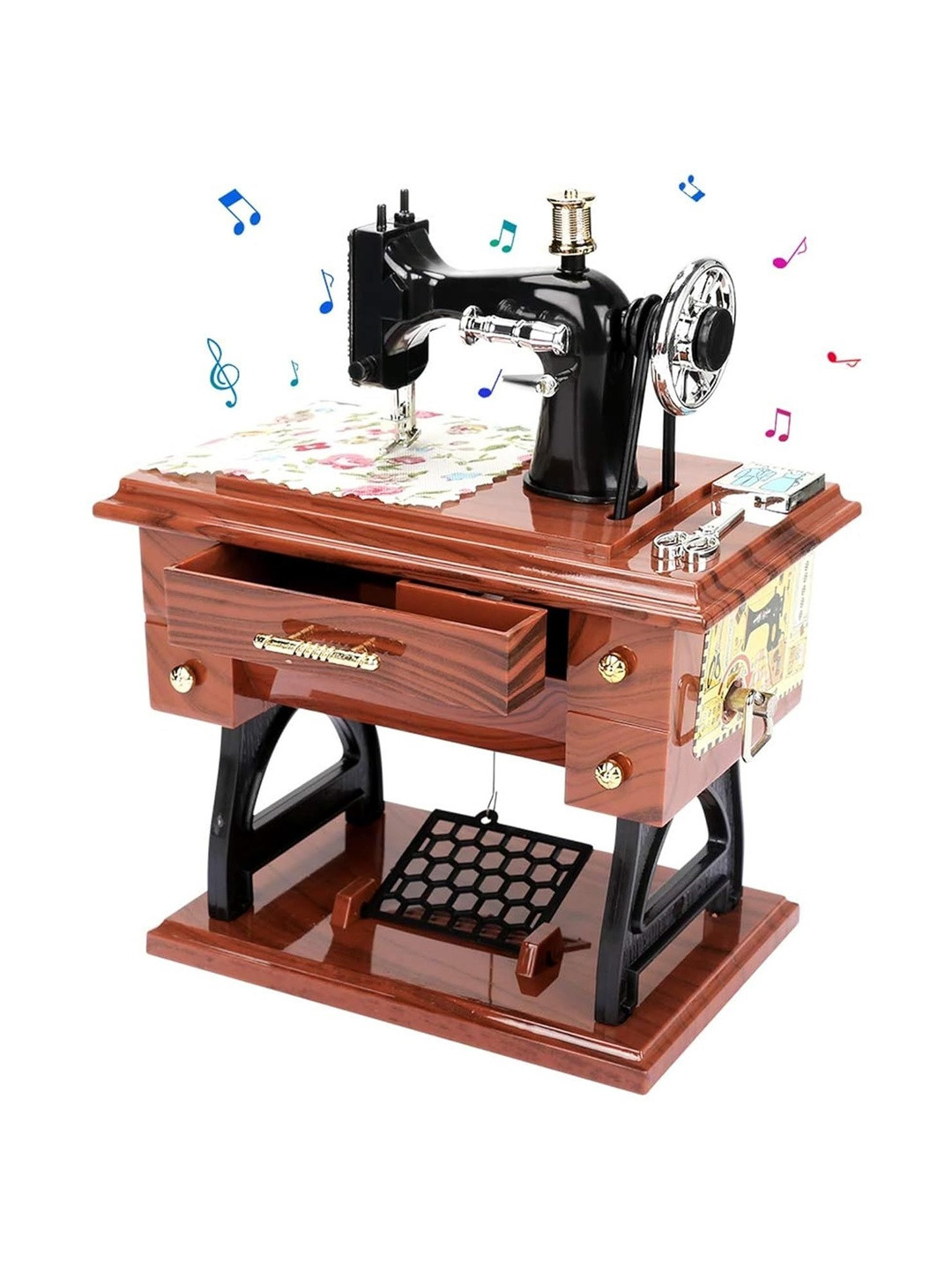 AUGEN Brown Musical 360 rotatable Carousel Curio Showpiece