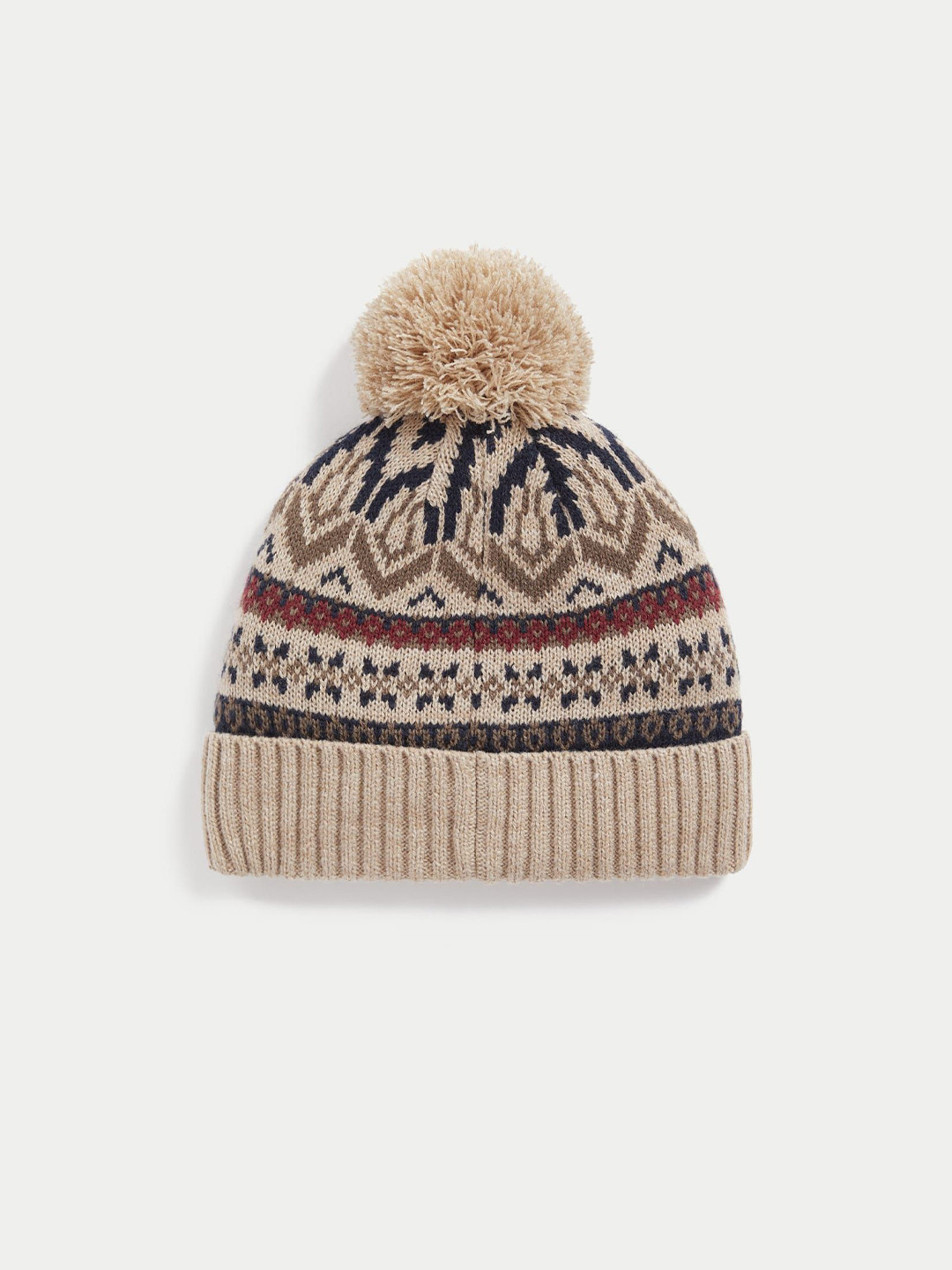 Marks & Spencer Men Fair Isle Printed Beanie