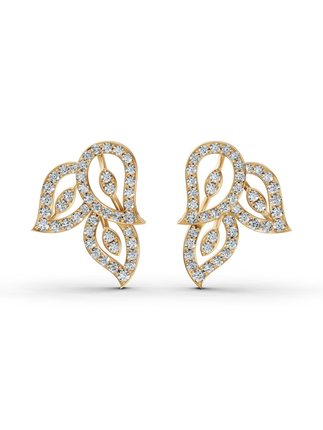 Wondr Diamonds 14KT Yellow Gold Lab Grown Diamond Earrings - 4.35g