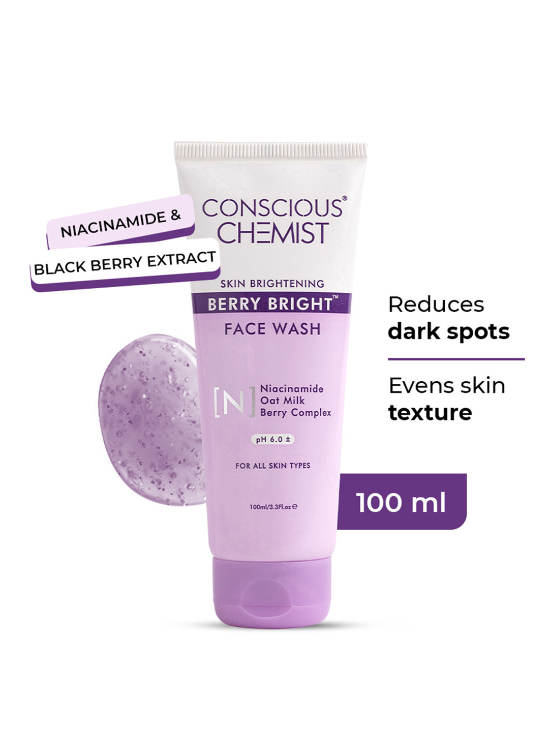 Conscious Chemist Niacinamide Pore Refining Face Wash- 100 ml