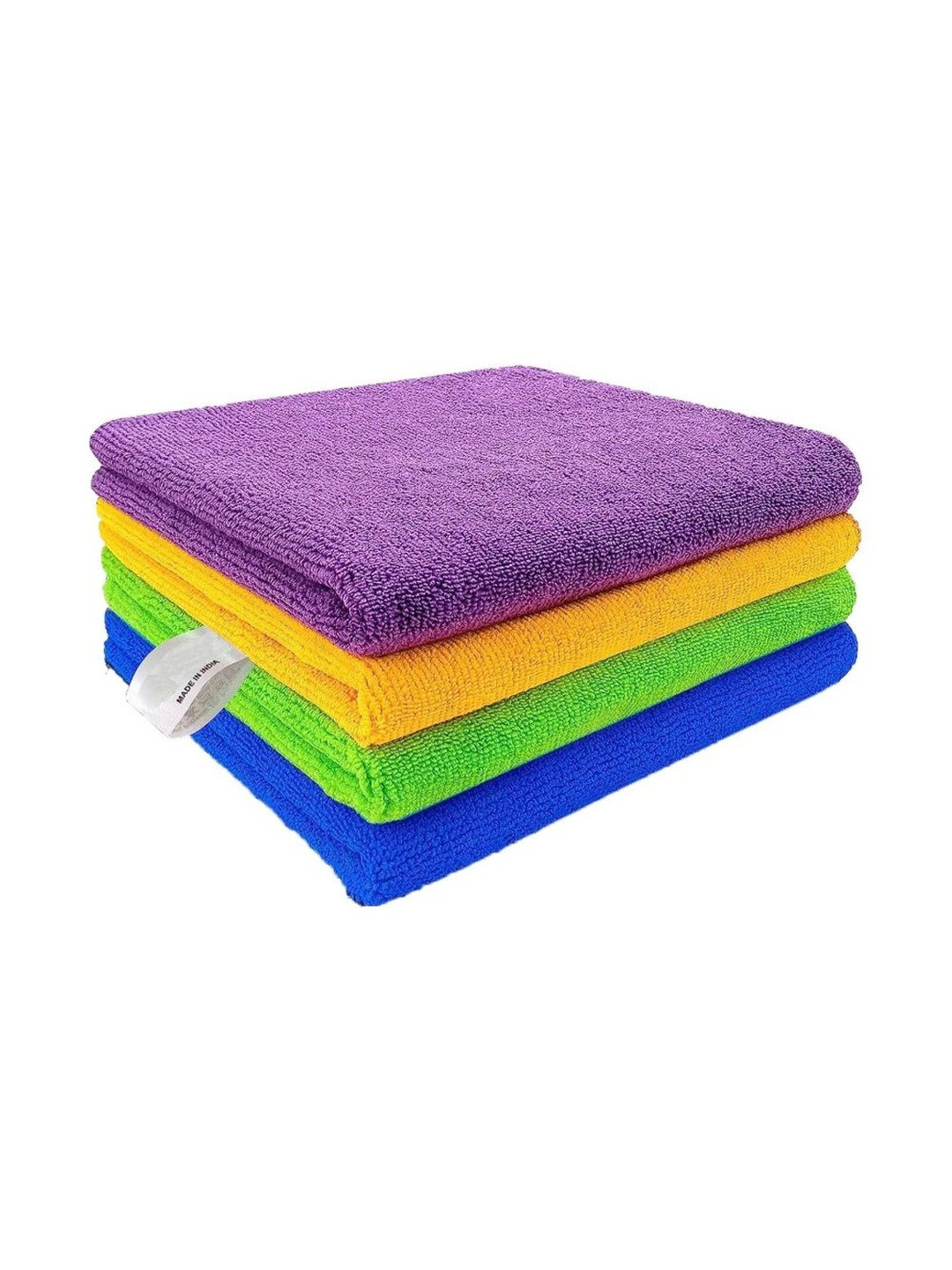Warmfinity 4 Pieces Yellow & Purple 350 GSM Cleaning Cloths