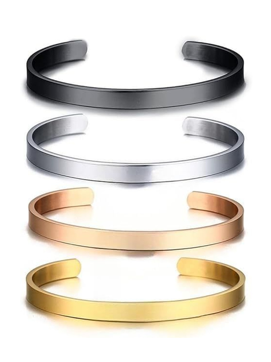 Lovemi Movements Women Set of 4 Kada Bracelets