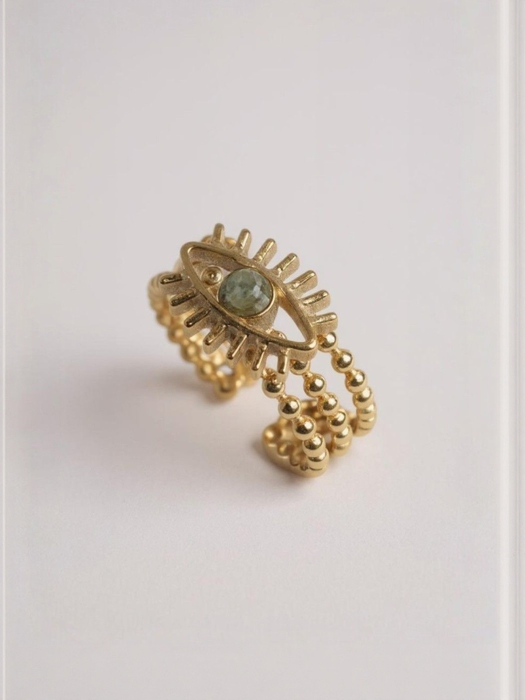 CAO Jewellery Women Layered Devil Eye Finger Ring