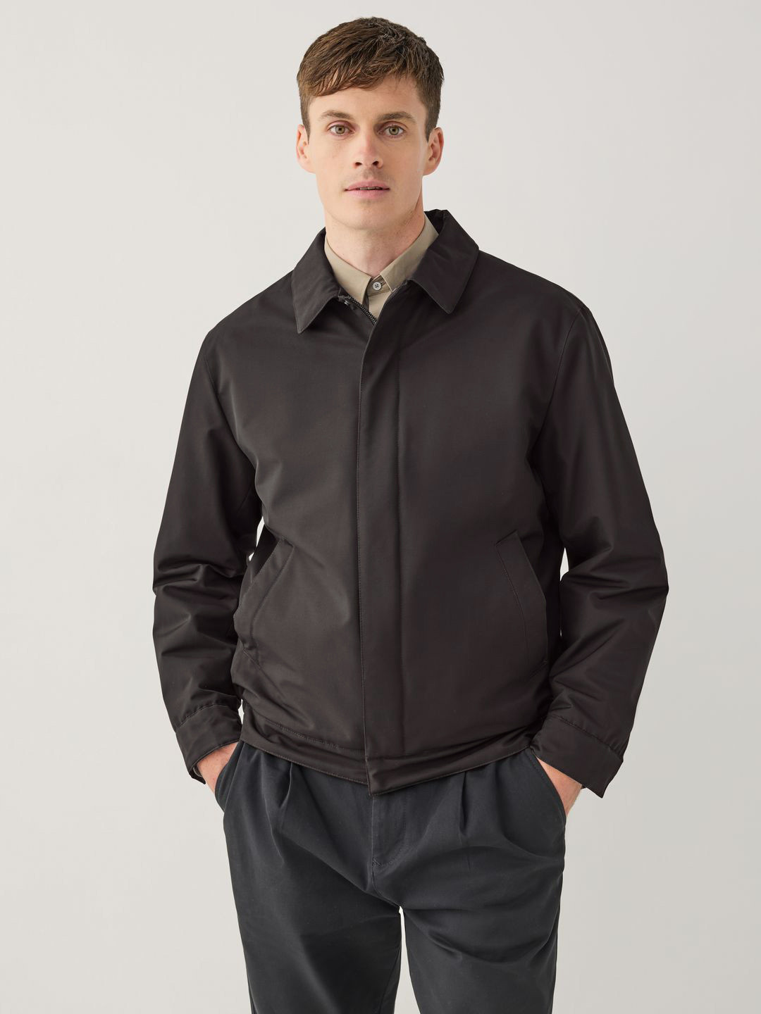 NEXT Shower Proof Dry Tech Quilted Jacket With Fleece Lined Pockets