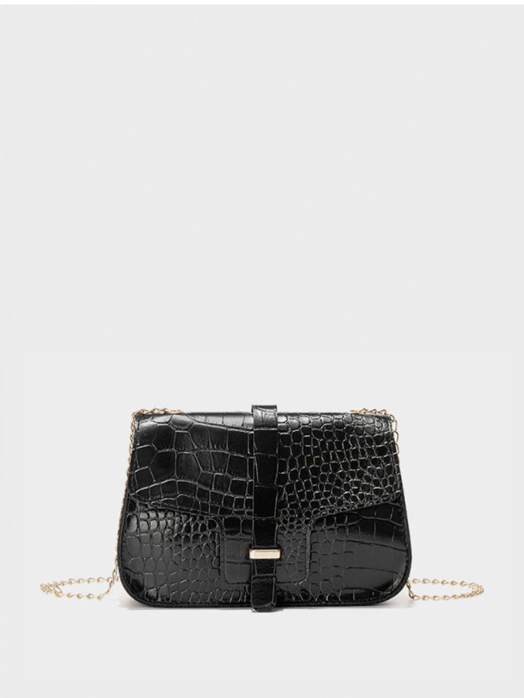 Styli Women Textured Structured Shoulder Bag With Non-Detachable Strap