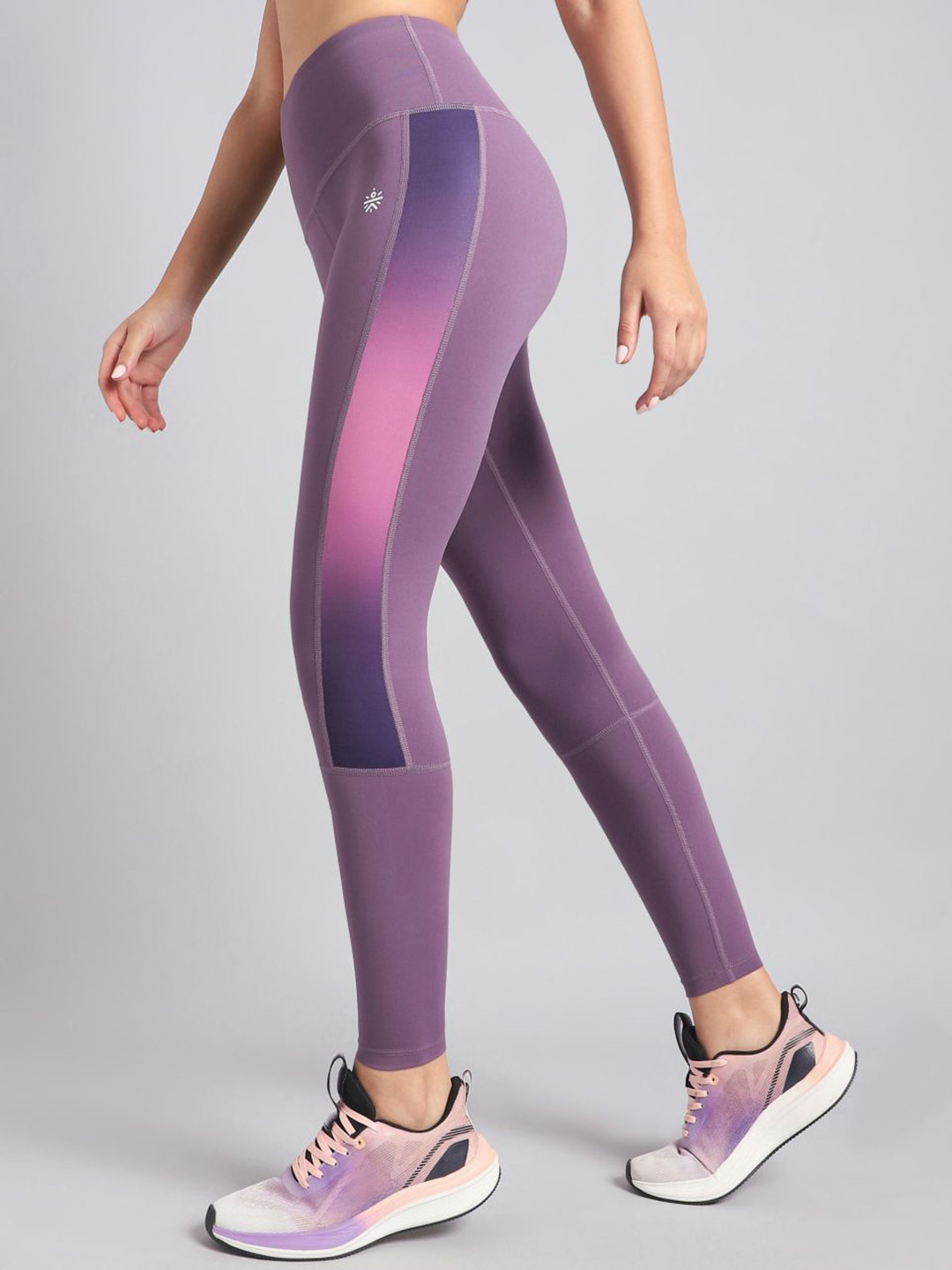CULT Women Purple Energy Print Training Comflex Tights