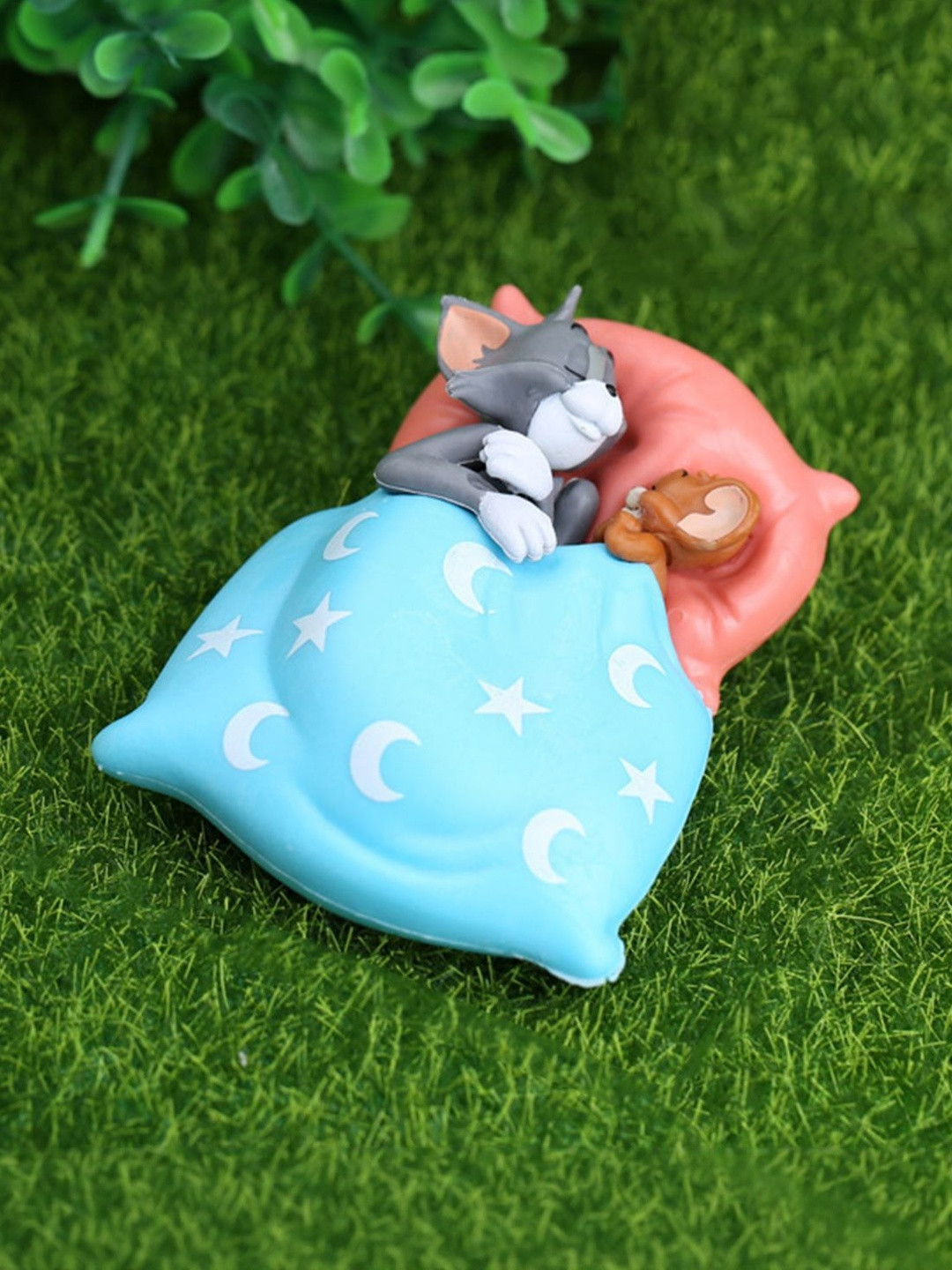 Flenzy Blue Cute Tom And Jerry Figurine Showpiece