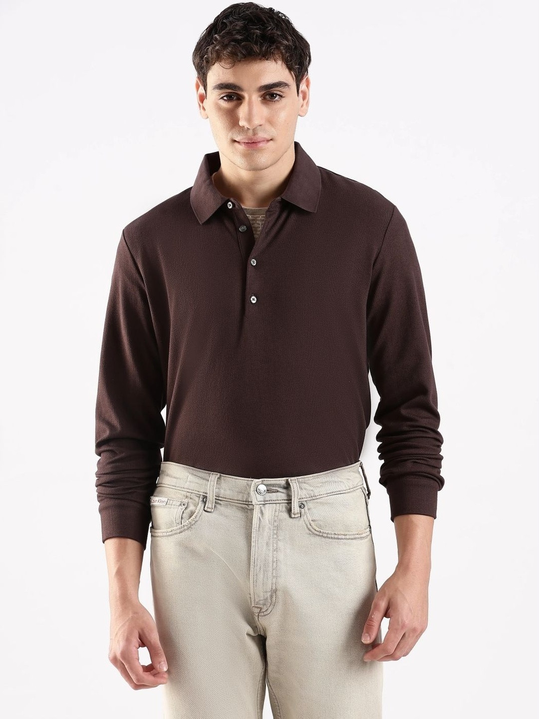 Calvin Klein Jeans Men Relaxed Fit Polo Collar T-shirt
