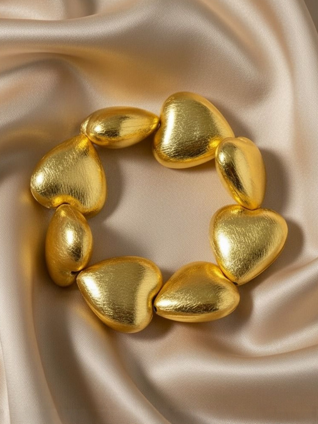 Chic Laddies Women Brass Gold-Plated Wraparound Bracelet