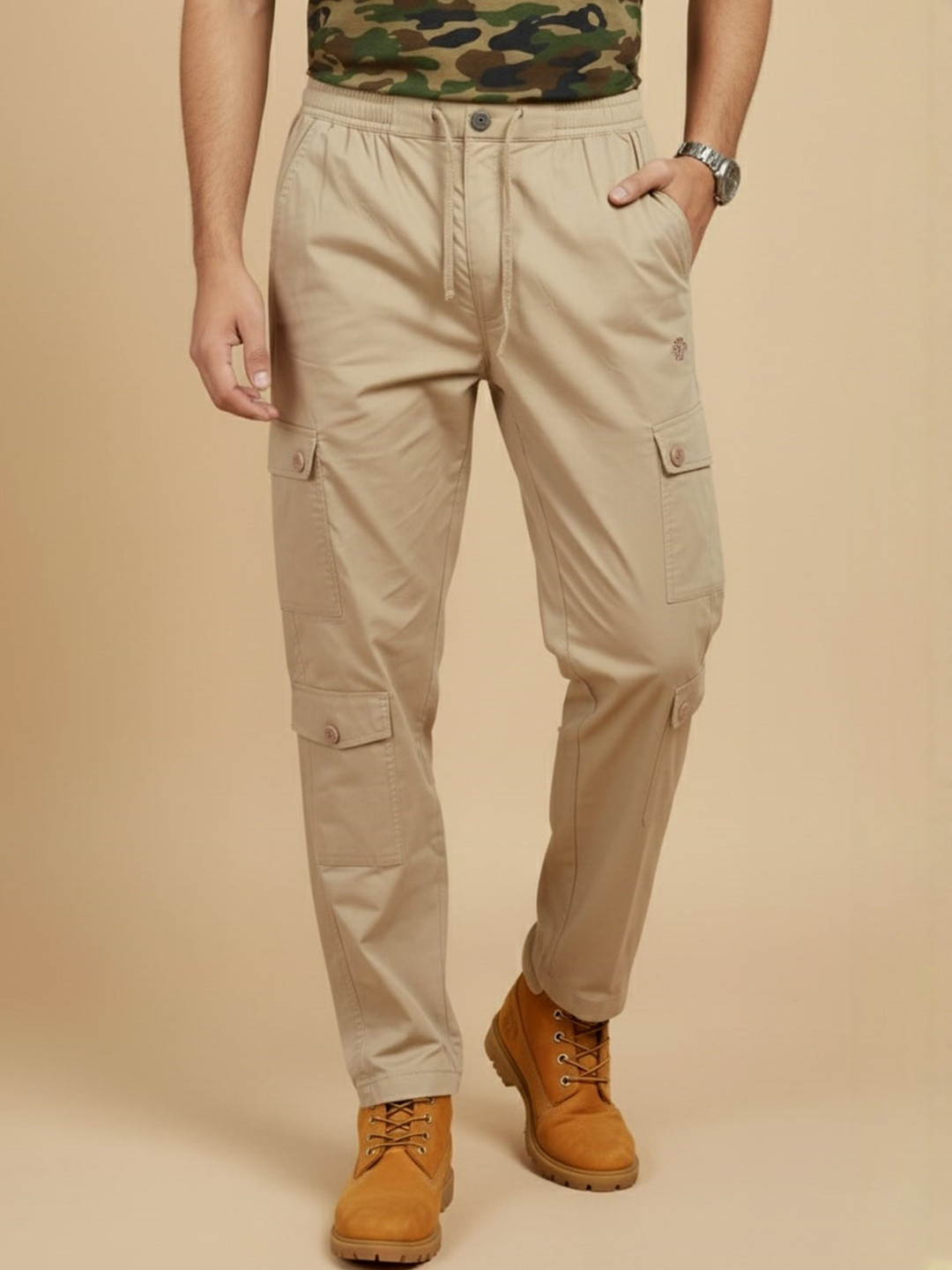 SANDPIPER Mid-Rise Cargo Trousers