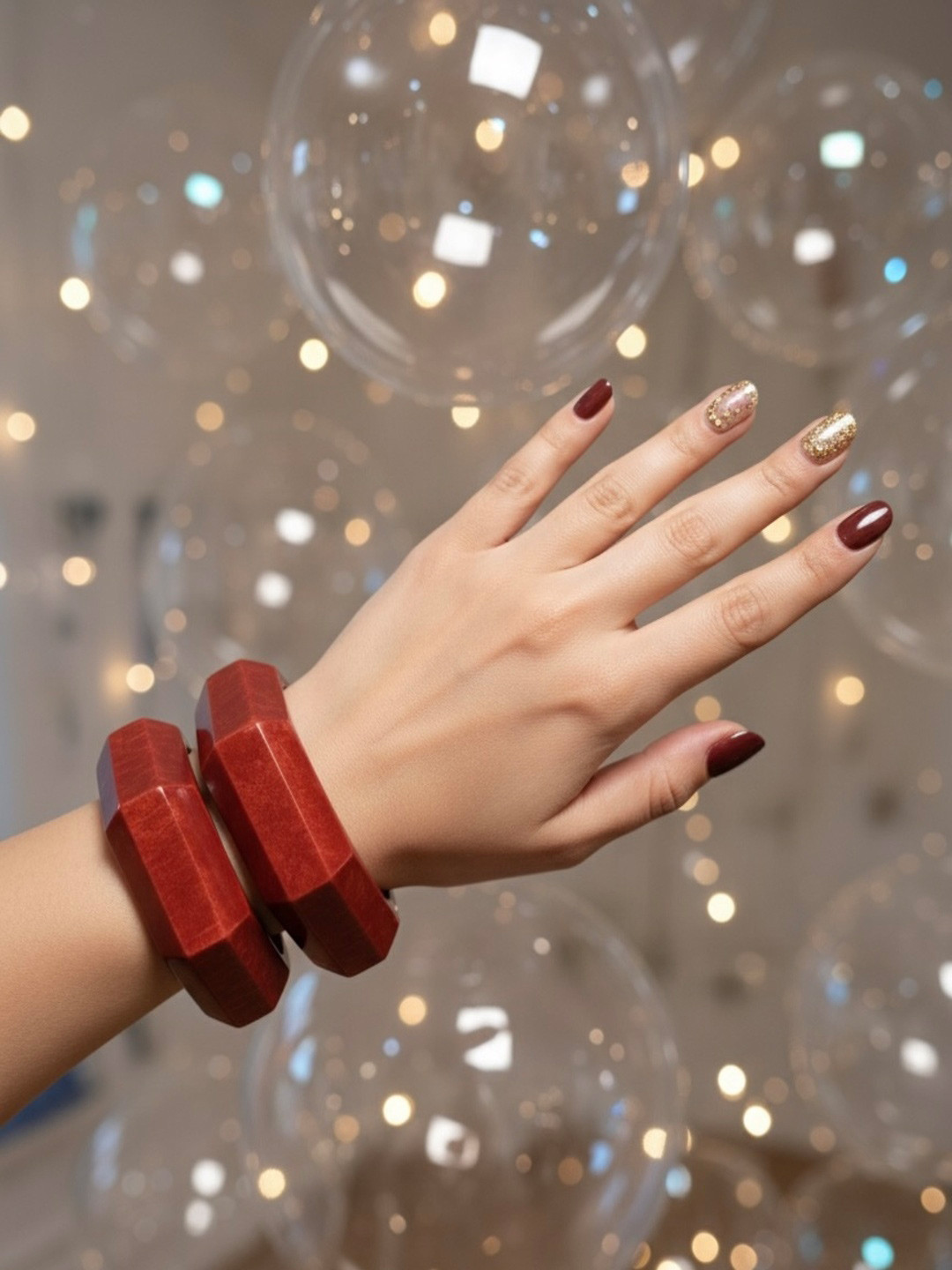 TAG 7 Set Of 2 Plain Ethnic Bangles