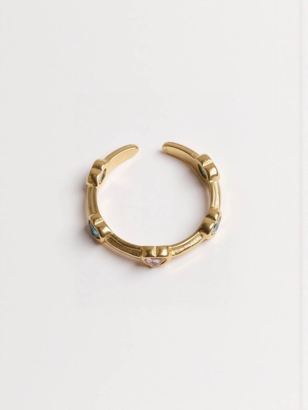 CAO Jewellery Women T Shaped Ball Open Finger Ring