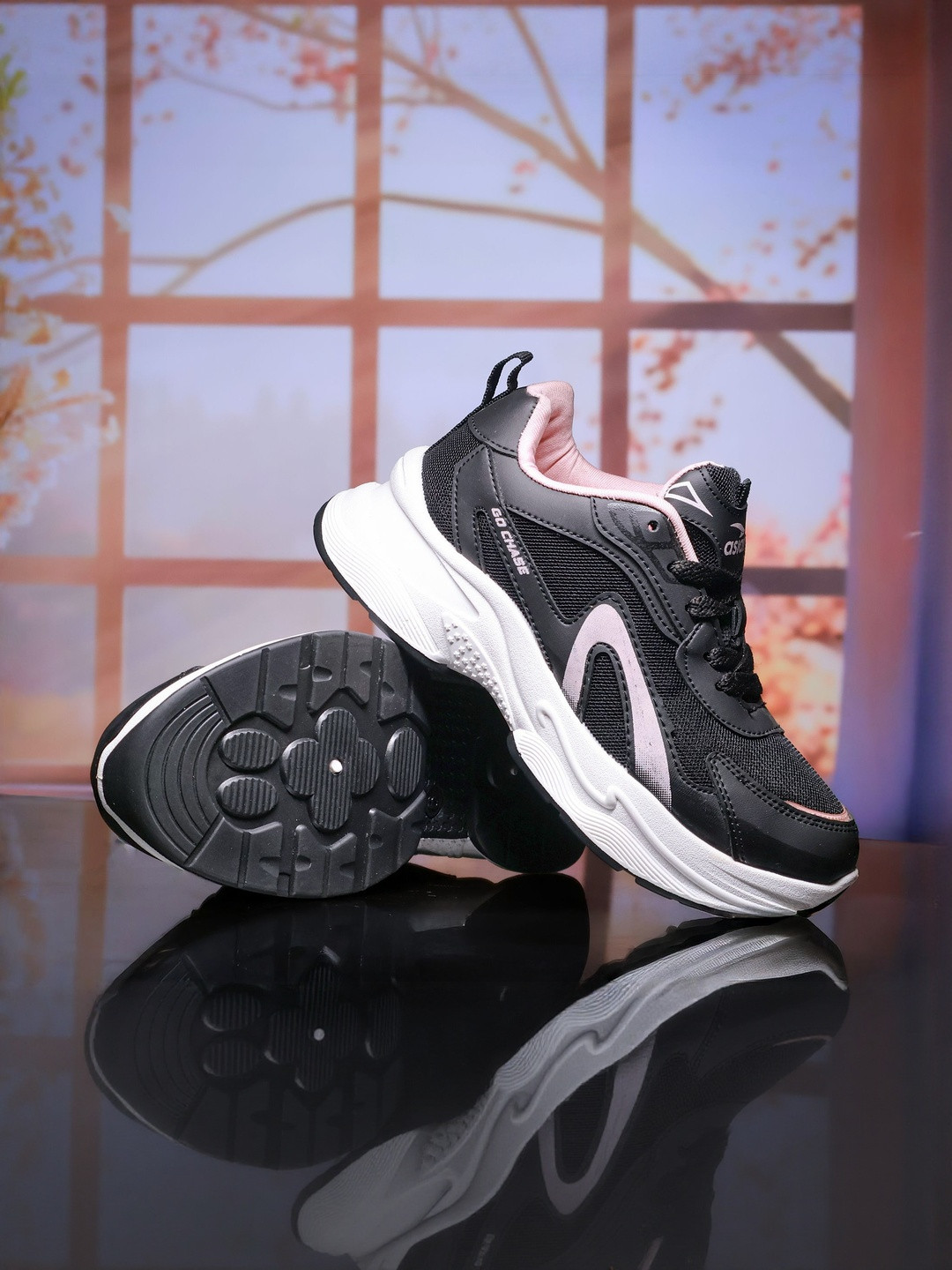 ASIAN Women Textured Lightweight Chunky Sneakers