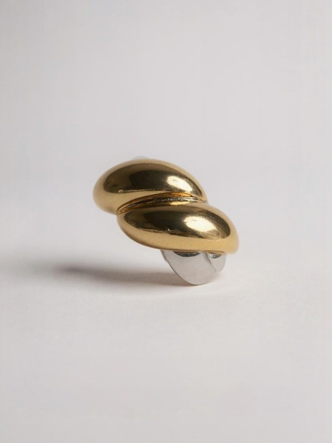 CAO Jewellery Women Croissant Bump Screw Finger Ring