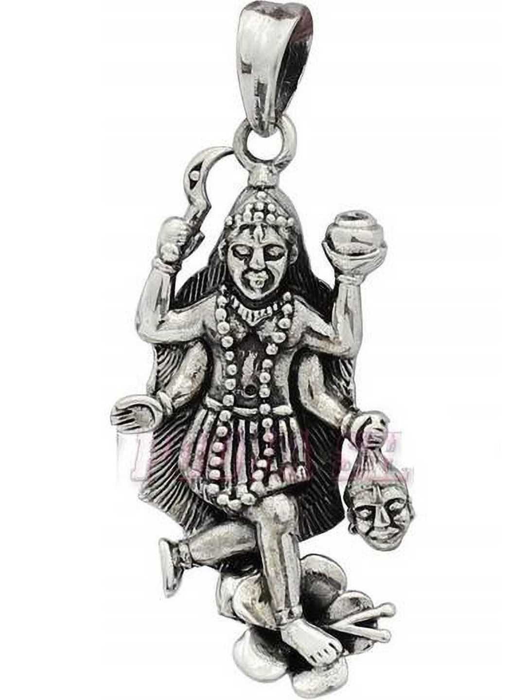 RAVIOUR LIFESTYLE Unisex Kali Maa Sterling Silver Pendant