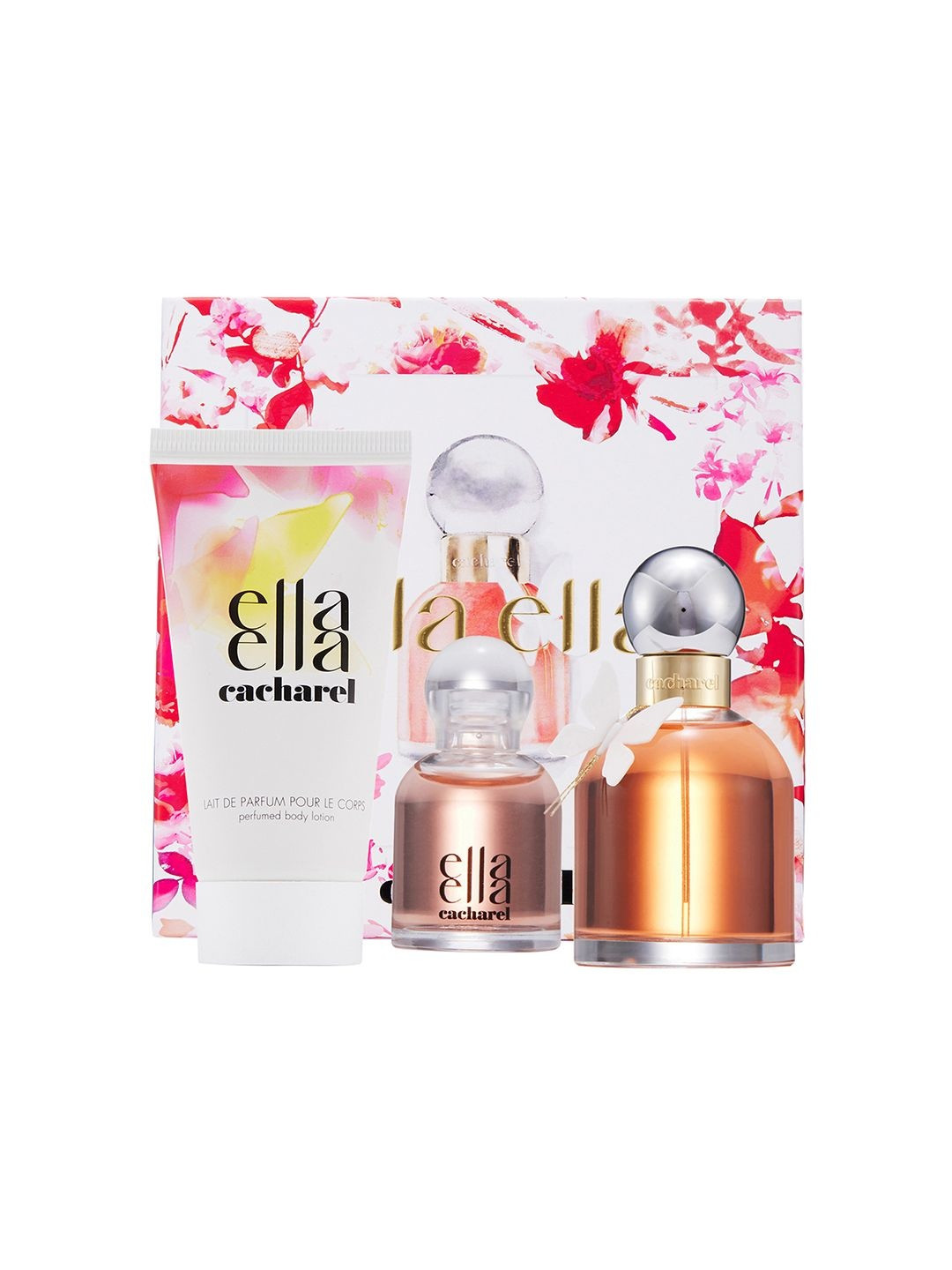 CACHAREL Set Of 3 Ella Ella Eau De Parfum- 100 ml & 5 ml- Body Lotion- 50 ml