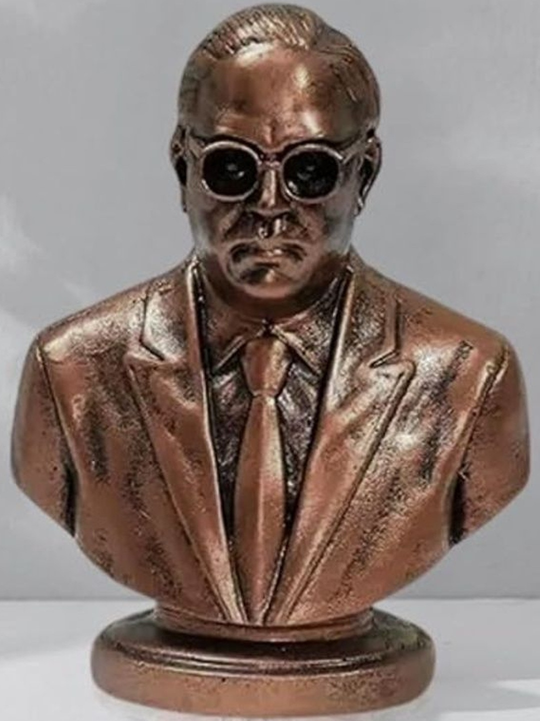THE SACRED GIFTS Copper-Toned Dr.Bheem Rao Ambedkar Statue Figurine Showpiece