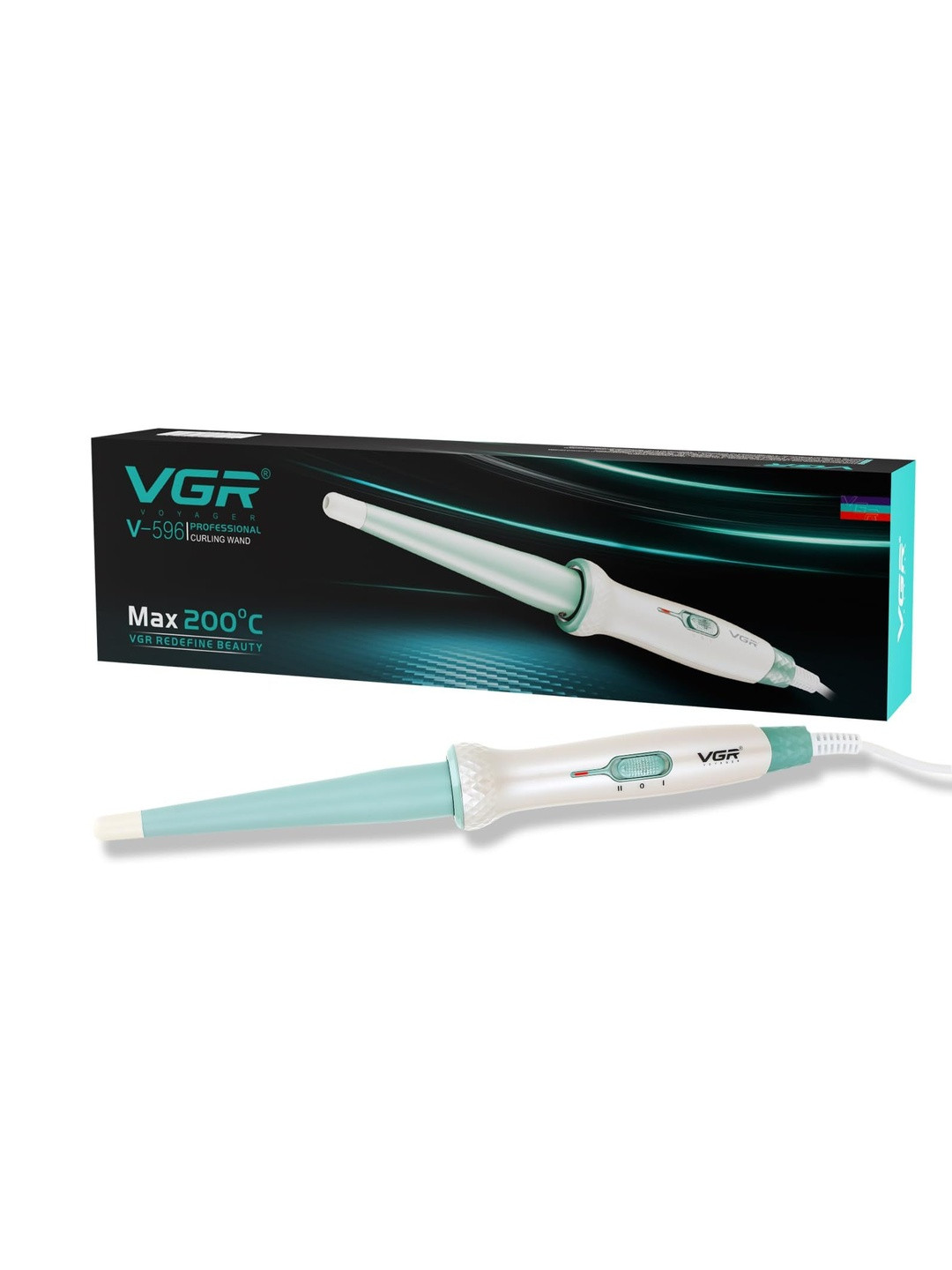 VGR Women V-596 Professional Electric Hair Curler - Green