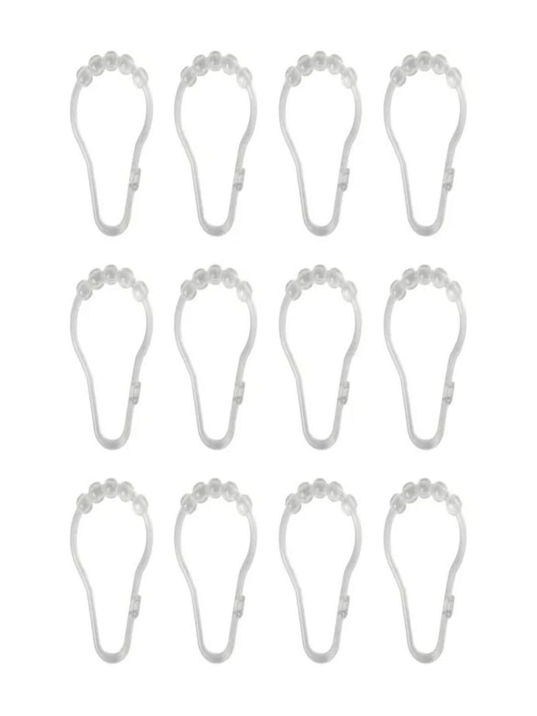 paperi Transparent 12 Pieces Curtain Hooks