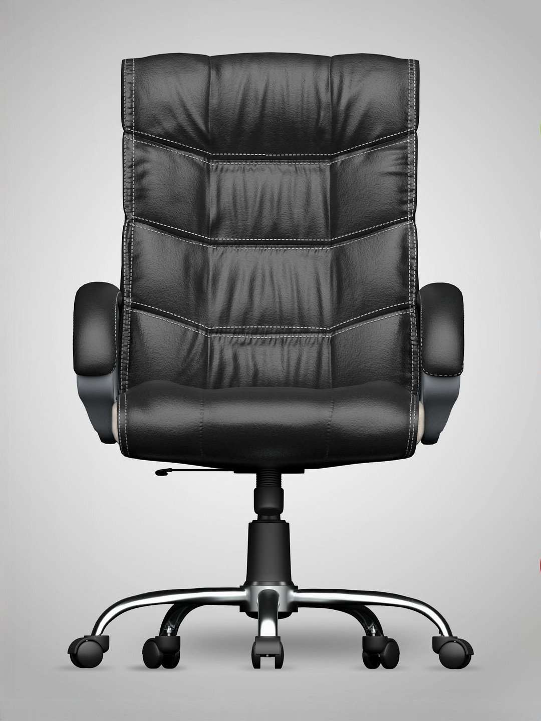 FUGO Black Hight Density Cushion Foam Study Chair
