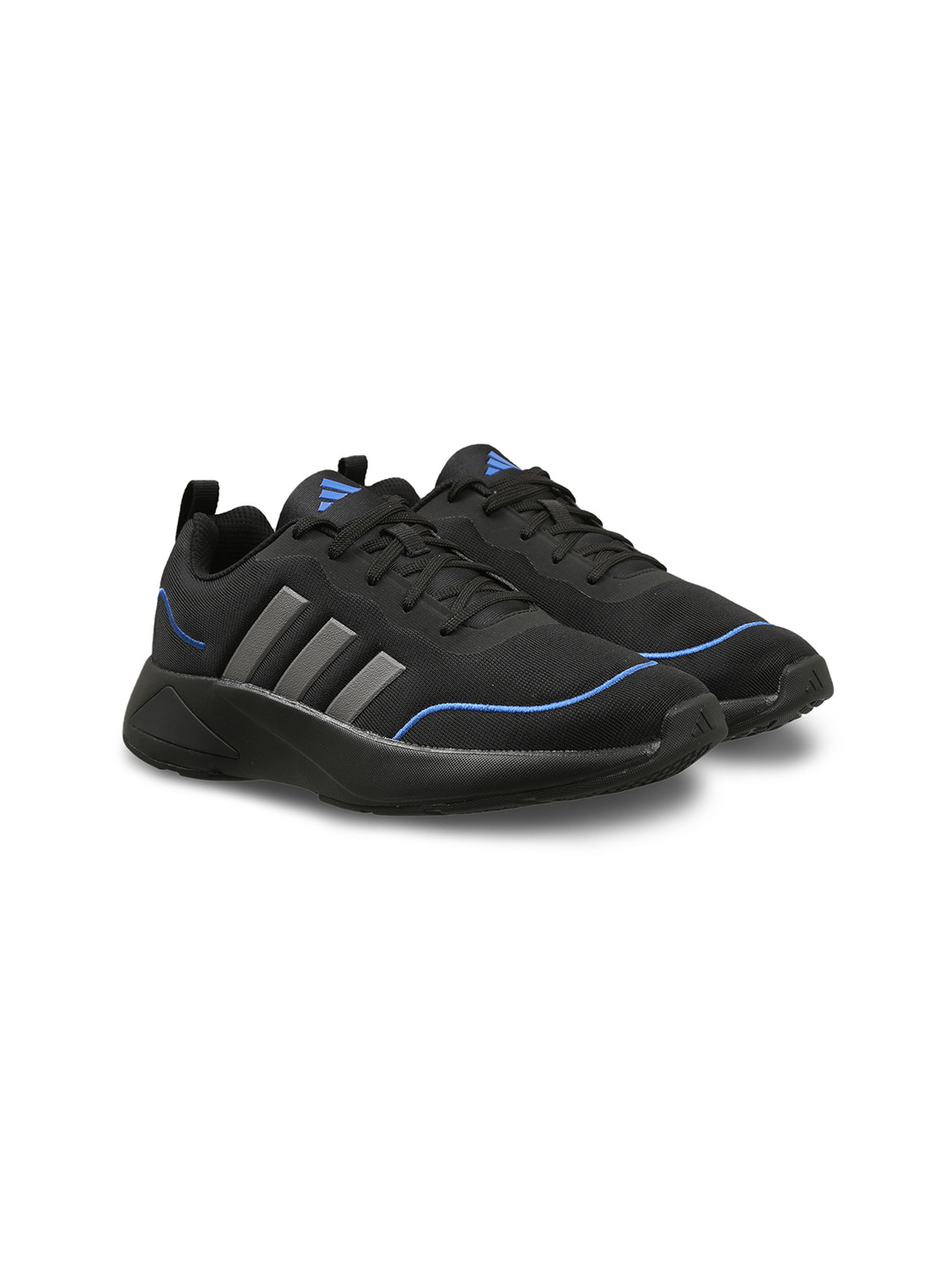 ADIDAS Men Woven Design Round-Toe Flaze Mode Running Shoes with Striped Detail