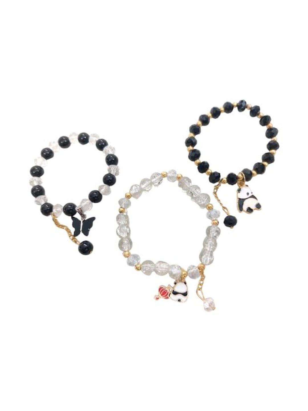 Lovemi Movements Women Set Of 3 Beaded Bracelets