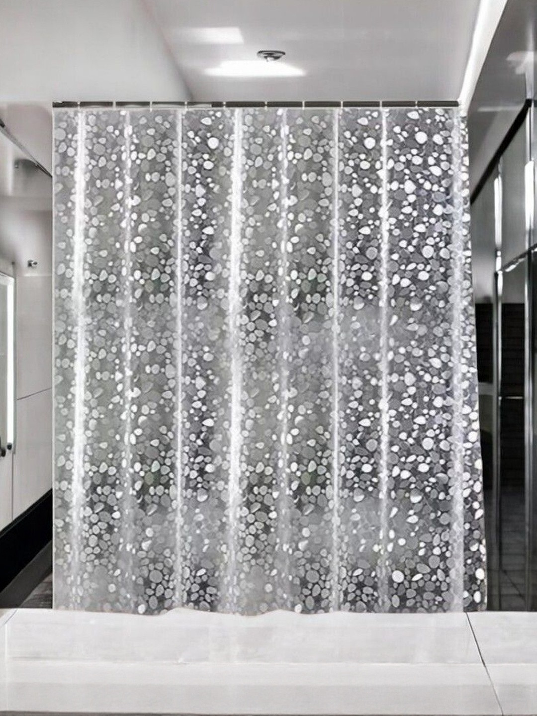 HOME ARK Abstract Print Set of 3 Long Door Curtain