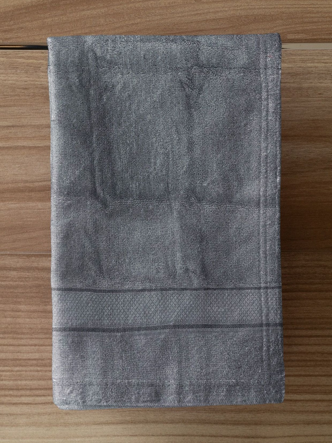 Ackross 2-Pcs Navy Blue Textured Cotton 550 GSM Hand Towels