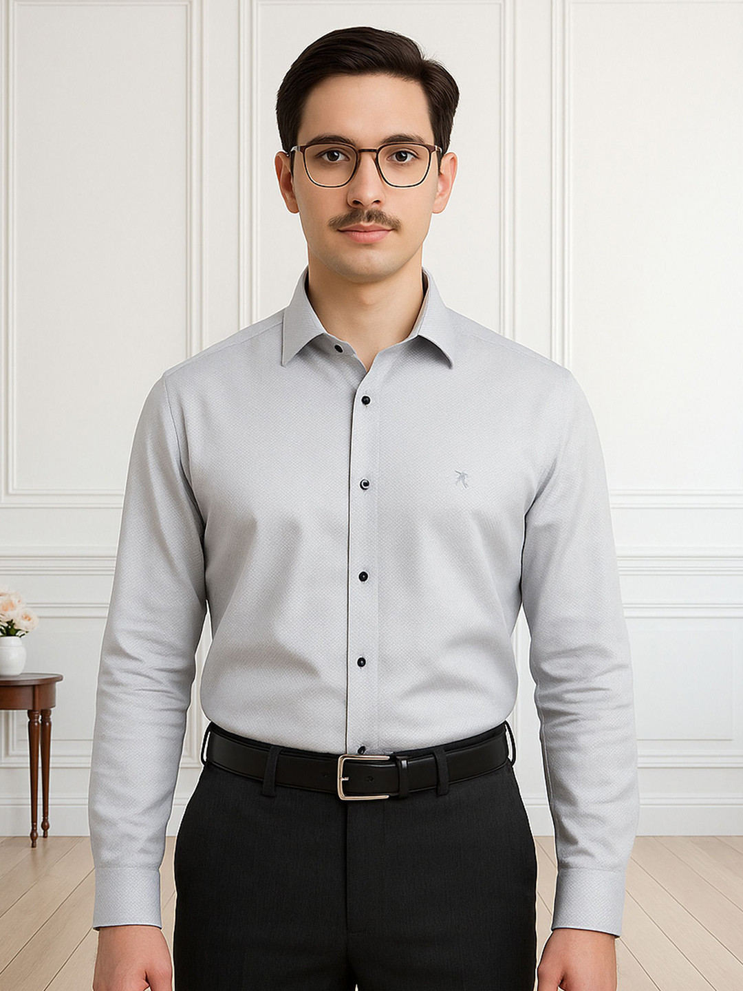 ALMATY Men Comfort Slim Fit Formal Shirt