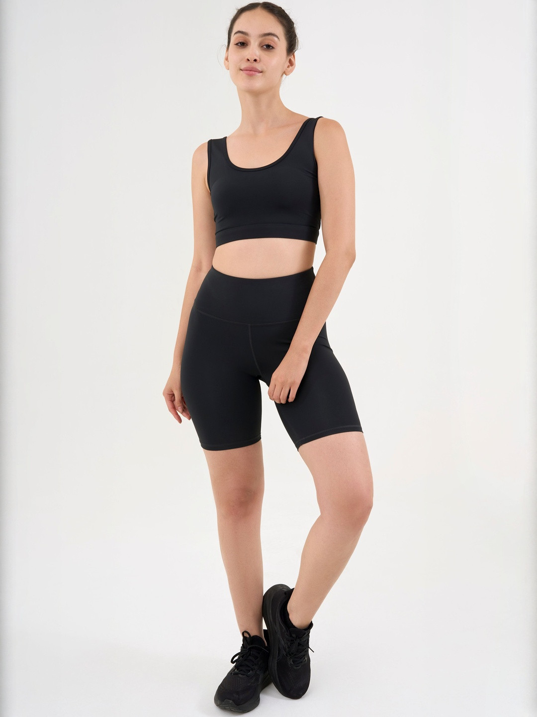 DCYPHR Dark Night Solid Full Coverage Non Padded Workout Sports Bra