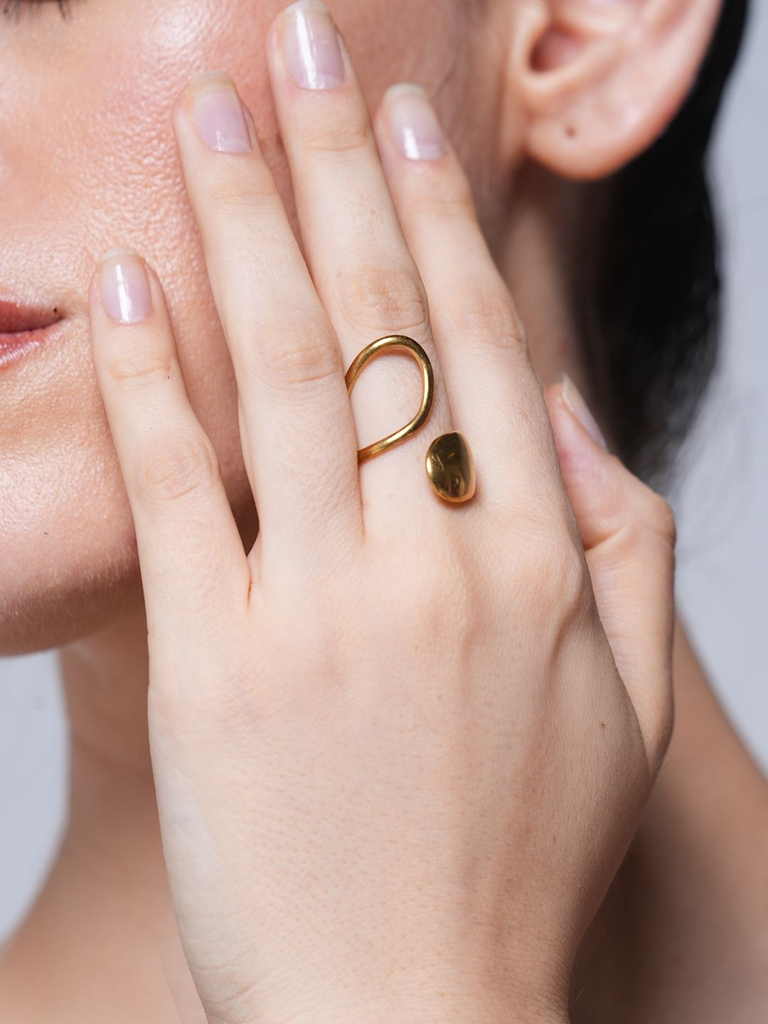CAO Jewellery Women Geometric Opened Finger Ring