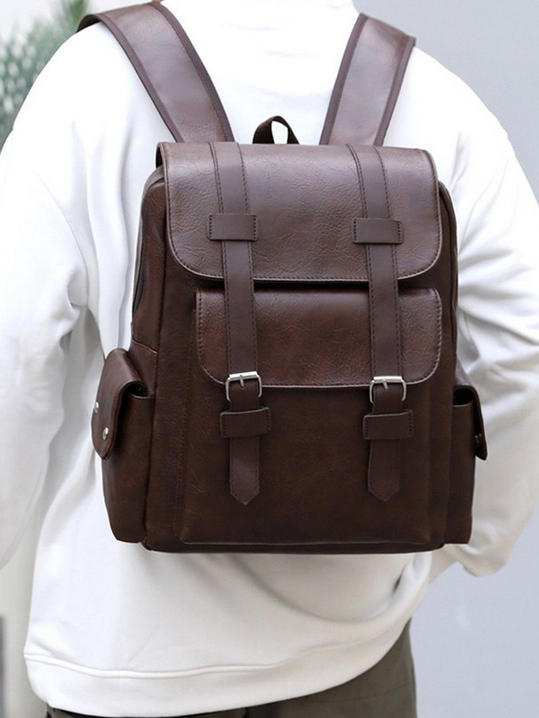 Mast & Harbour Men Solid Shoulder Backpack 23L