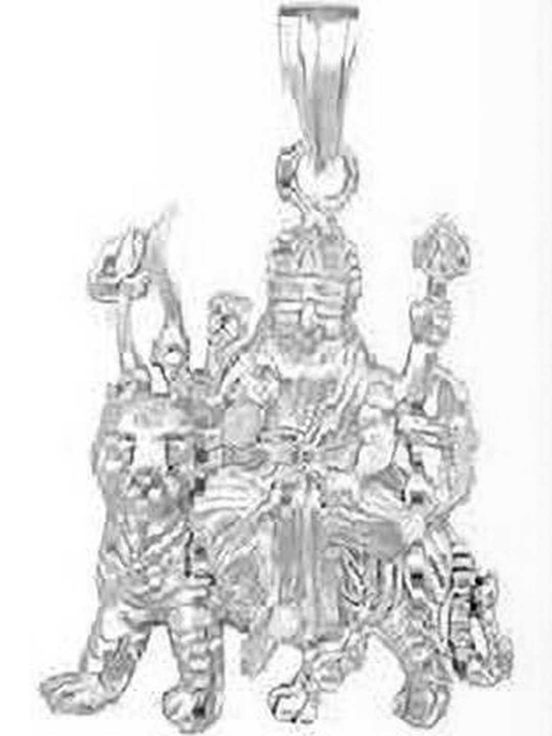 RAVIOUR LIFESTYLE Unisex Silver-Toned Silver Pendants