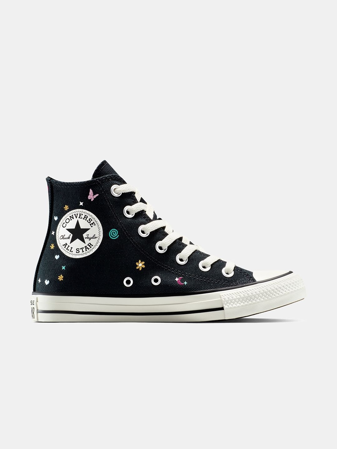 Converse Unisex Printed High-Top Round Toe Lace-Ups Sneakers