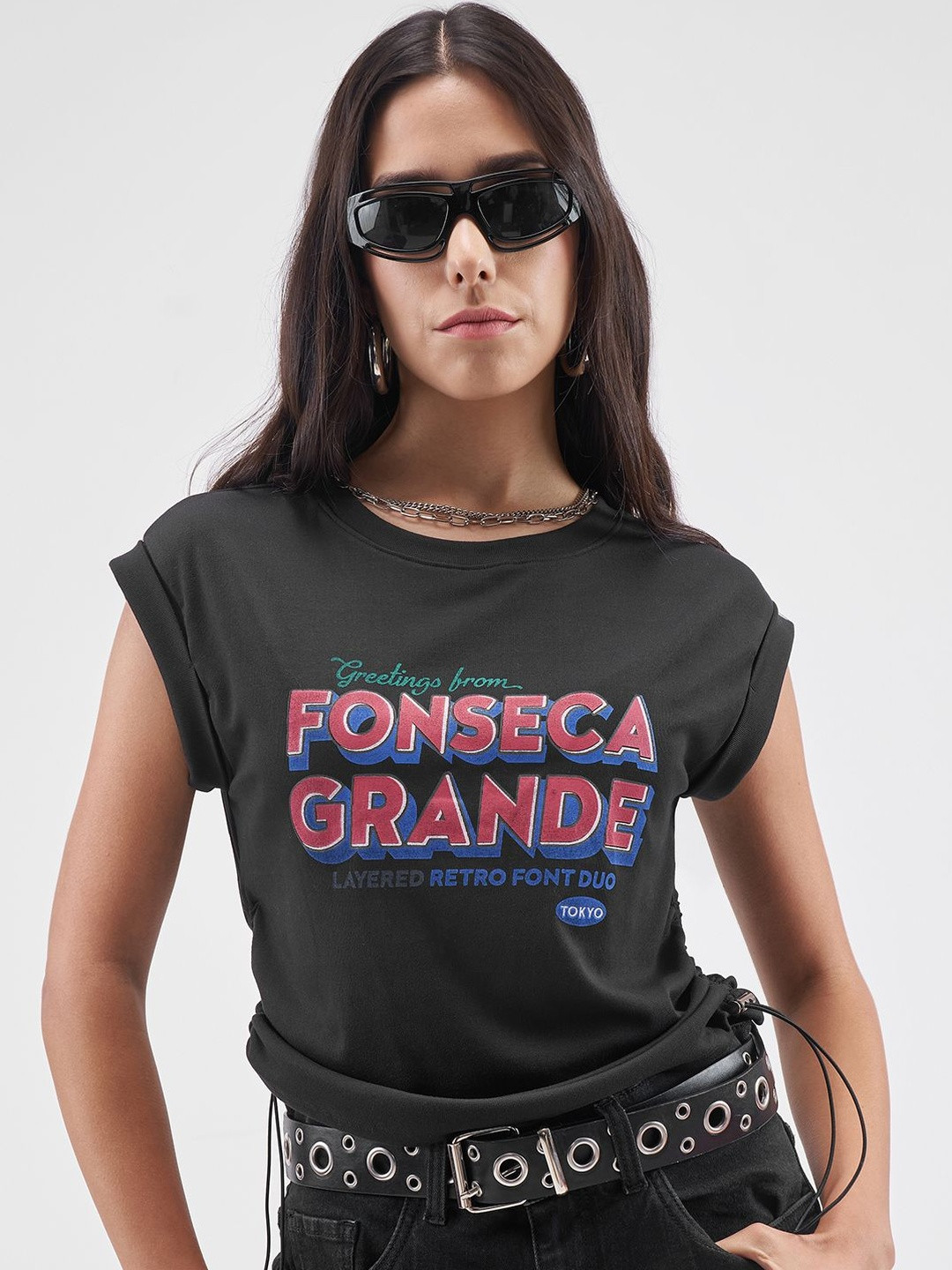 Street By Tokyo Talkies Women Typography Printed T-shirt